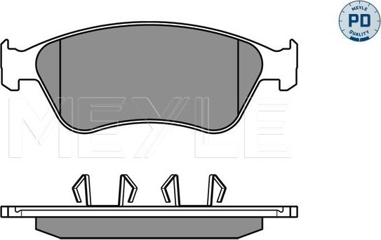 Meyle 025 238 9620/PD - Тормозные колодки, дисковые, комплект parts5.com