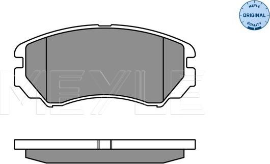 Meyle 025 238 9116/W - Тормозные колодки, дисковые, комплект parts5.com