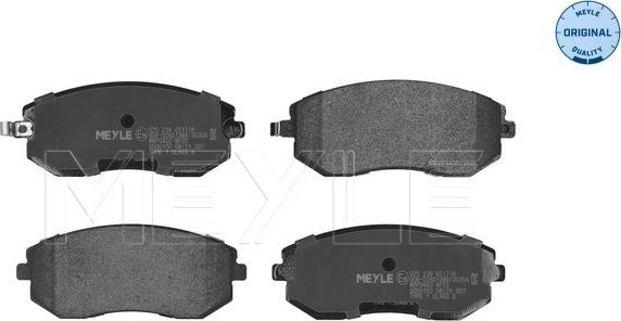 Meyle 025 238 6517/W - Тормозные колодки, дисковые, комплект parts5.com