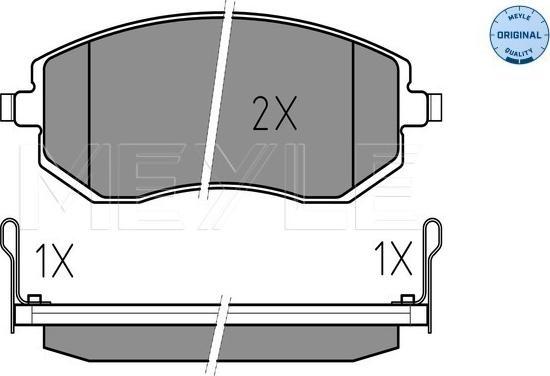 Meyle 025 238 6517/W - Тормозные колодки, дисковые, комплект parts5.com