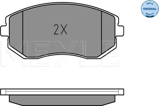 Meyle 025 238 6517/W - Тормозные колодки, дисковые, комплект parts5.com