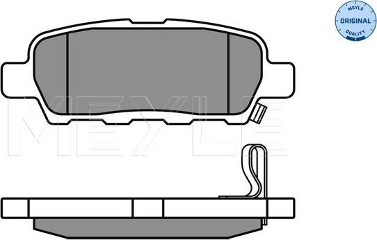 Meyle 025 238 7114/W - Тормозные колодки, дисковые, комплект parts5.com