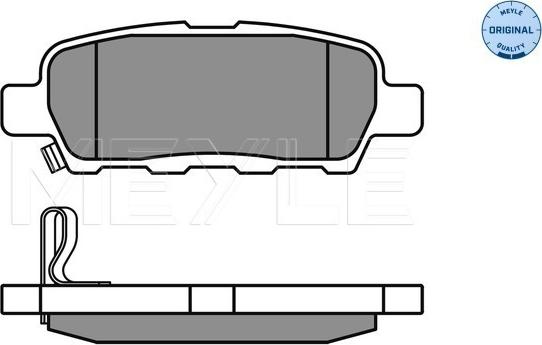 Meyle 025 238 7114/W - Тормозные колодки, дисковые, комплект parts5.com