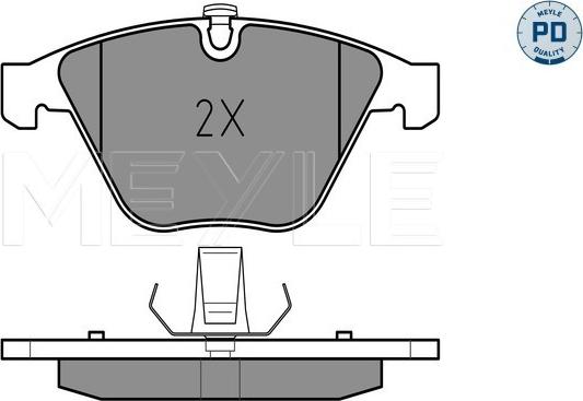 Meyle 025 233 4720/PD - Тормозные колодки, дисковые, комплект parts5.com