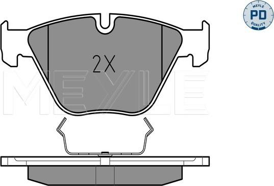 Meyle 025 233 4720/PD - Тормозные колодки, дисковые, комплект parts5.com