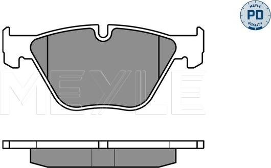 Meyle 025 233 1320/PD - Тормозные колодки, дисковые, комплект parts5.com