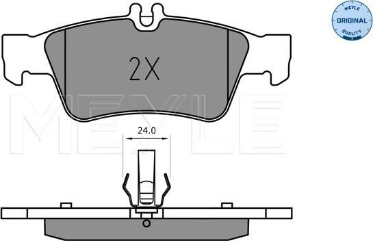 Meyle 025 233 3516 - Тормозные колодки, дисковые, комплект parts5.com