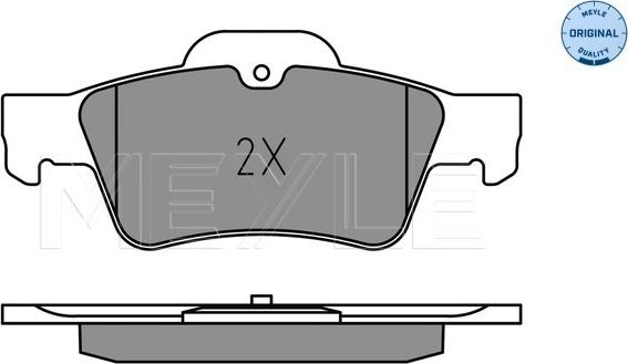 Meyle 025 233 3516 - Тормозные колодки, дисковые, комплект parts5.com