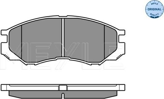 Meyle 025 232 9015/W - Тормозные колодки, дисковые, комплект parts5.com