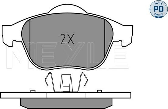 Meyle 025 232 4518/PD - Тормозные колодки, дисковые, комплект parts5.com