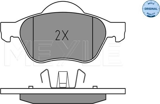 Meyle 025 232 1518 - Тормозные колодки, дисковые, комплект parts5.com