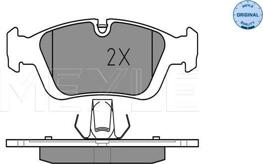 Meyle 025 232 8717 - Тормозные колодки, дисковые, комплект parts5.com