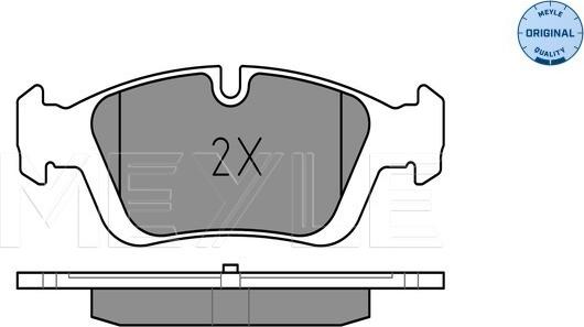 Meyle 025 232 8717 - Тормозные колодки, дисковые, комплект parts5.com