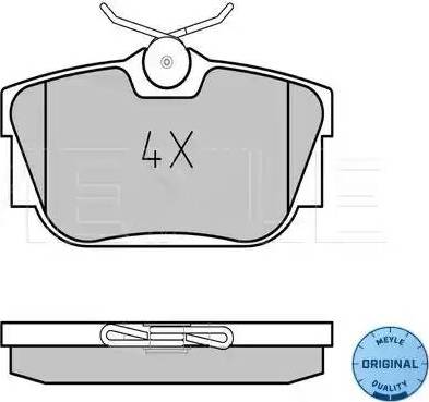 Meyle 025 232 2417/W - Brake Pad Set, disc brake parts5.com