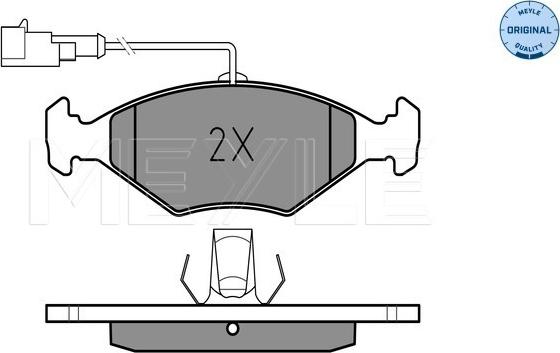 Meyle 025 232 2018/W - Тормозные колодки, дисковые, комплект parts5.com