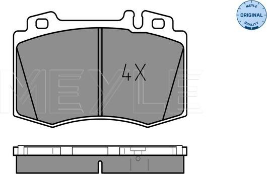 Meyle 025 232 7117 - Тормозные колодки, дисковые, комплект parts5.com