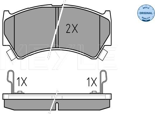 Meyle 025 237 9515/W - Тормозные колодки, дисковые, комплект parts5.com