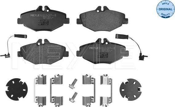 Meyle 025 237 4320/W - Тормозные колодки, дисковые, комплект parts5.com