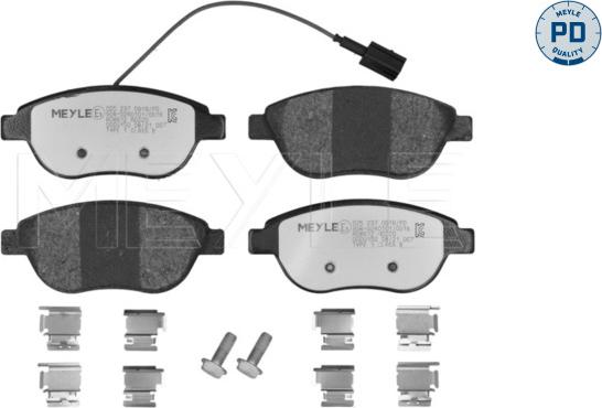 Meyle 025 237 0919/PD - Тормозные колодки, дисковые, комплект parts5.com