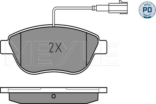 Meyle 025 237 0918/PD - Тормозные колодки, дисковые, комплект parts5.com