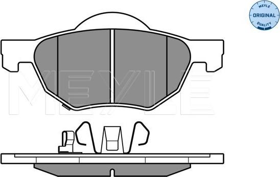 Meyle 025 237 2017/W - Тормозные колодки, дисковые, комплект parts5.com