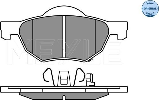 Meyle 025 237 2017/W - Тормозные колодки, дисковые, комплект parts5.com