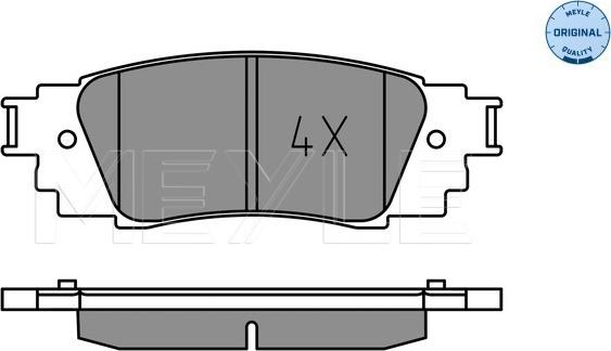 Meyle 025 224 3415 - Тормозные колодки, дисковые, комплект parts5.com