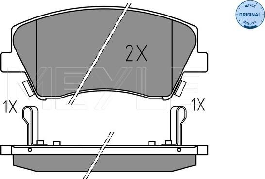 Meyle 025 225 1817 - Тормозные колодки, дисковые, комплект parts5.com