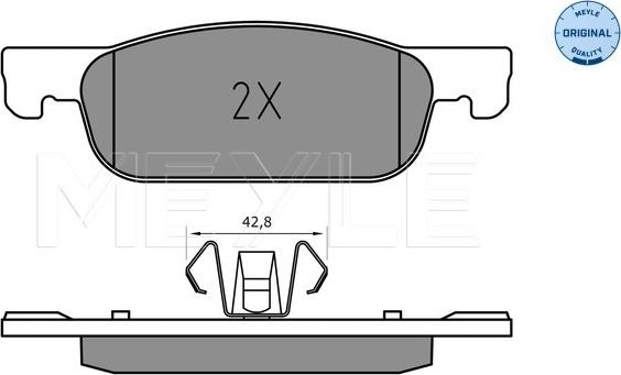 Meyle 025 225 2517 - Тормозные колодки, дисковые, комплект parts5.com