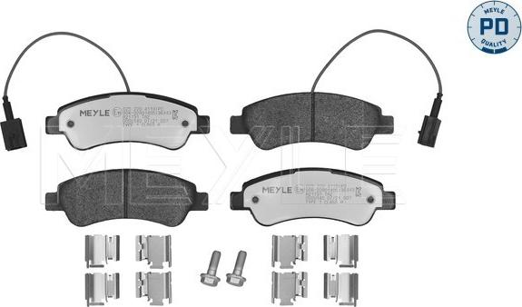 Meyle 025 220 4119/PD - Тормозные колодки, дисковые, комплект parts5.com