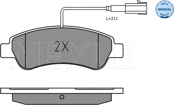 Meyle 025 220 4119 - Тормозные колодки, дисковые, комплект parts5.com