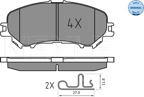 Meyle 025 220 6518 - Тормозные колодки, дисковые, комплект parts5.com