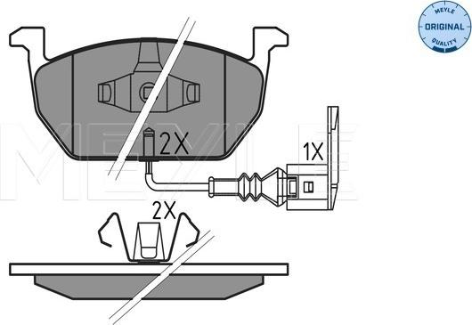 Meyle 025 220 3517 - Тормозные колодки, дисковые, комплект parts5.com