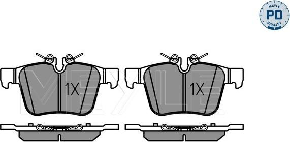 Meyle 025 221 4116/PD - Тормозные колодки, дисковые, комплект parts5.com