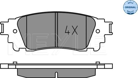 Meyle 025 221 5315 - Тормозные колодки, дисковые, комплект parts5.com