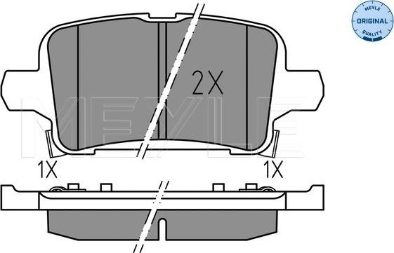 Meyle 025 221 2917 - Тормозные колодки, дисковые, комплект parts5.com