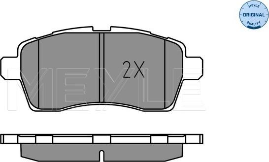 Meyle 025 228 5015 - Тормозные колодки, дисковые, комплект parts5.com