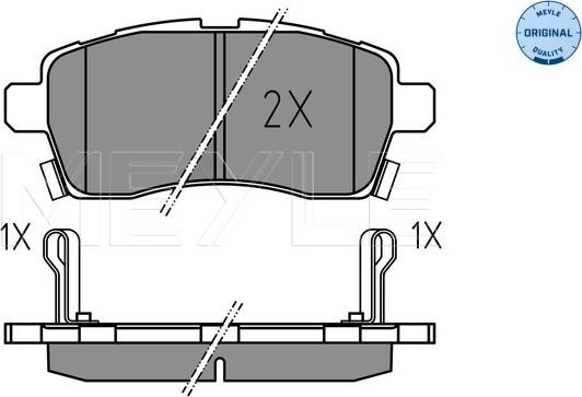 Meyle 025 228 5015 - Тормозные колодки, дисковые, комплект parts5.com