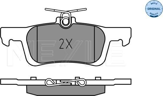 Meyle 025 228 0714 - Тормозные колодки, дисковые, комплект parts5.com