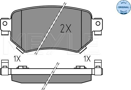 Meyle 025 223 4915 - Тормозные колодки, дисковые, комплект parts5.com