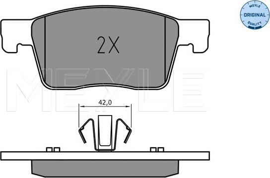 Meyle 025 223 4519 - Тормозные колодки, дисковые, комплект parts5.com