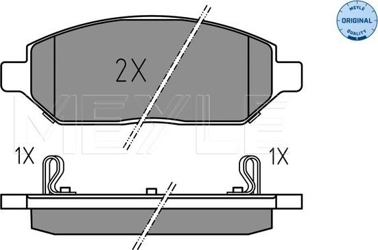 Meyle 025 223 2618 - Тормозные колодки, дисковые, комплект parts5.com