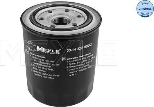 Meyle 30-14 322 0002 - Filtro de aceite parts5.com