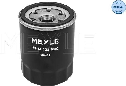 Meyle 33-14 322 0002 - Масляный фильтр parts5.com