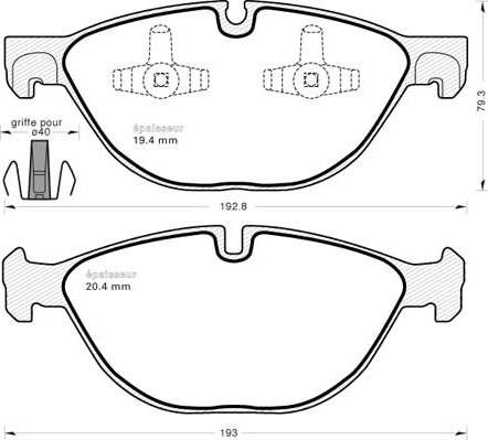 KRAFT AUTOMOTIVE 6002507 - Тормозные колодки, дисковые, комплект parts5.com