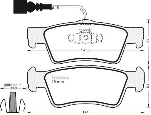 Samko 5SP1284A - Тормозные колодки, дисковые, комплект parts5.com