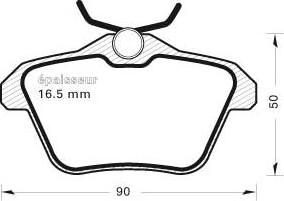 FORMA 614 - Тормозные колодки, дисковые, комплект parts5.com