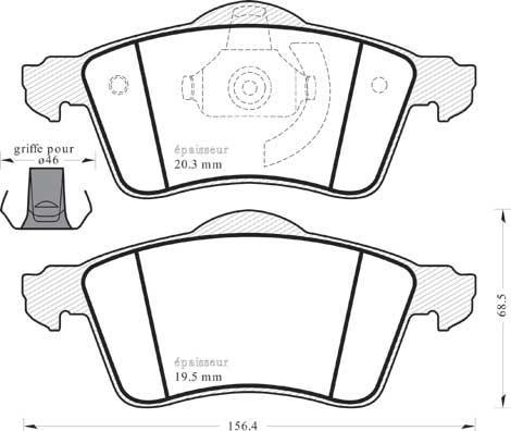 BRAYMANN BBP0074 - Тормозные колодки, дисковые, комплект parts5.com