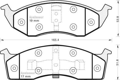 FMSI-VERBAND D591-7470 - Тормозные колодки, дисковые, комплект parts5.com