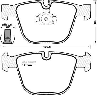 FMSI-VERBAND 8261D1152 - Тормозные колодки, дисковые, комплект parts5.com